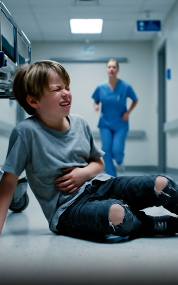 9-Year-Old Walks Into ER Alone, Clutching His Stomach. He Whispers 3 Words. Doctors Rush Him to X-Ray. What They See on the Screen Has the Entire Hospital on Lockdown and Nurses in Tears.