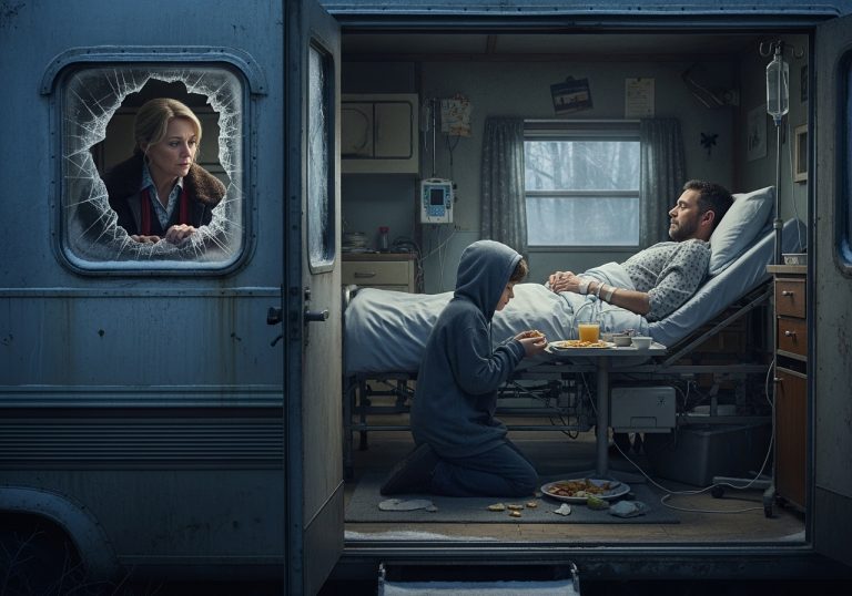 THE LUNCH LADY CAUGHT A BOY STEALING SCRAPS. SHE FOLLOWED HIM HOME AND FOUND A FORGOTTEN HERO DYING IN SILENCE.