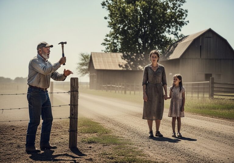 They Called Her “Trailer Trash” and Me an Old Fool When I Let a Homeless Widow and Her Little Girl Sleep in My Barn—But When the Sheriff Banged on My Door and the Town Gossip Started Spitting Venom, I Made a Choice That Shut Every Mouth in This Godforsaken Town and Changed My Lonely Life Forever