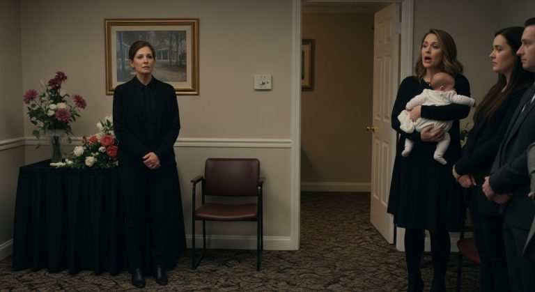 My Sister Stood Up at My Husband’s Funeral, Claiming Her Son Was His and Demanding Half My $800K Home With a Forged Will. She Had No Idea He’d Had a Vasectomy Two Years Before the Baby Was Conceived, or That He’d Left Me a ‘Disaster Prep Kit’ From the Grave to Expose Her Lies.