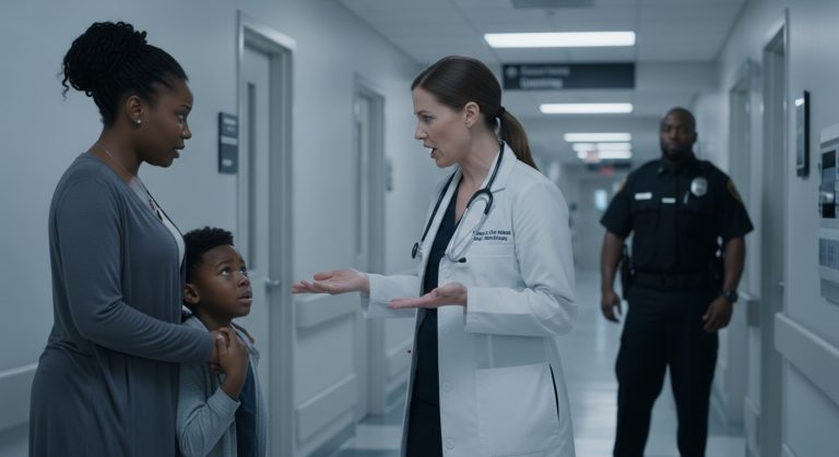 A doctor sneered, “This fancy hospital is not for poor black people,” and called security to take my 8-year-old son away. The doctor thought I was a “visitor.” Hours later, she found out who I really was in the conference room… I was the CEO, the owner of her hospital.