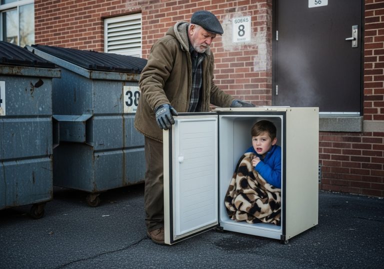 The Janitor Found the Star Student Sleeping Behind a Dumpster in Freezing Temps. What He Did Next Broke Every Rule But Healed Two Broken Hearts.