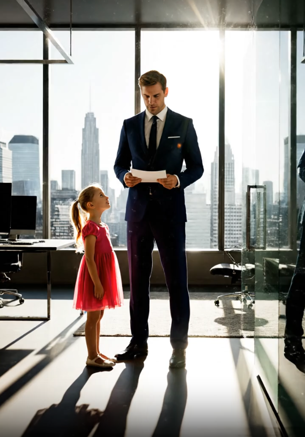 His 42nd-floor walls were unbreakable. He was a ruthless Manhattan CEO who felt nothing, a man who believed emotion was a fatal flaw. Then, a 5-year-old girl, alone and clutching a wrinkled envelope, breached his perfect, sterile lobby. She carried a “final wish” from a dying woman, a message that would either expose a devastating 6-year-old lie… or shatter his entire reality. What was in the letter? The truth was more scandalous, more heartbreaking, and more life-changing than any boardroom deal. This is the story of the day his empire crumbled and his heart broke open.